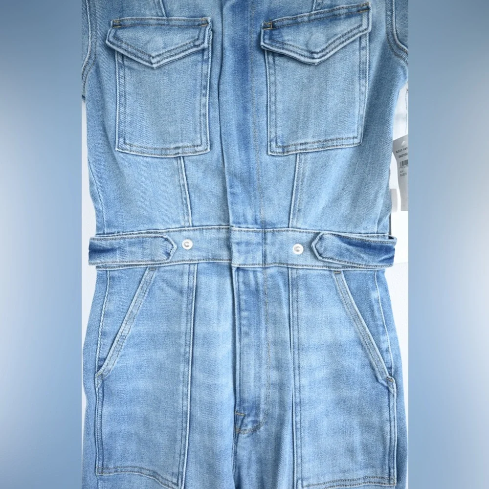 Good American “Fit For Success” Jumpsuit, New With Tags, Blue274, Size Small - Picture 9 of 11